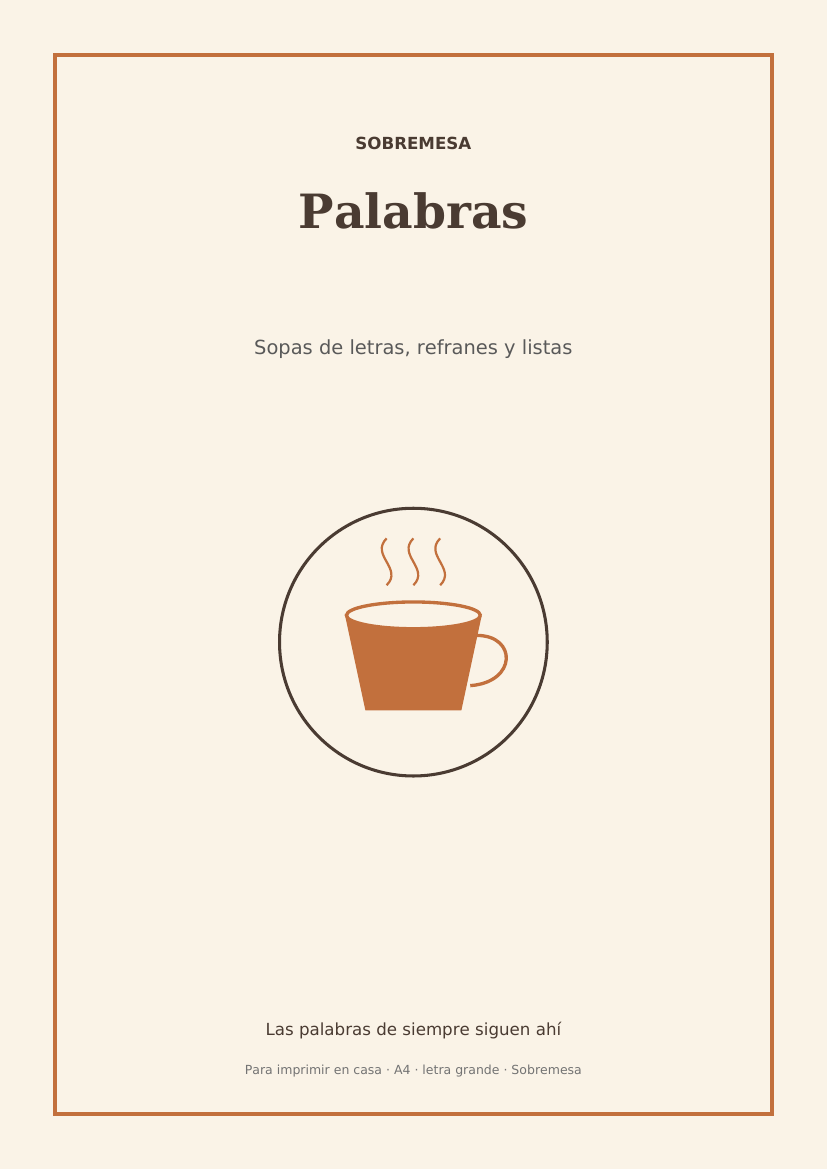 Portada de Palabras